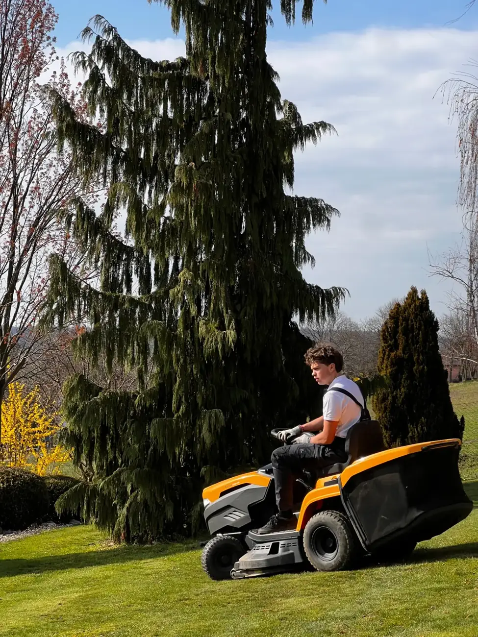Posečený a upravený trávník